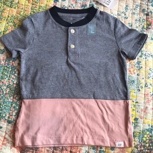 Baby GAP two-tone Henley